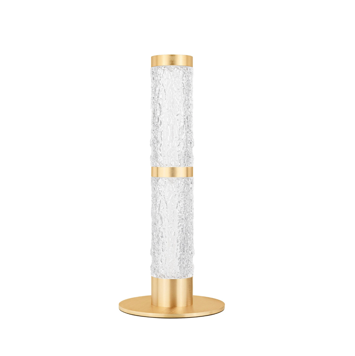 Coro Gold & Textured Glass Table Lamp - ID 15096