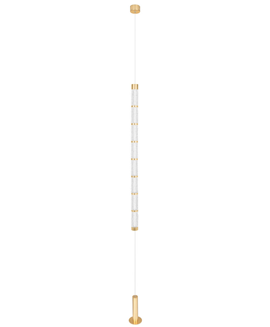 Coro Gold & Textured Glass Floor Lamp - ID 15097