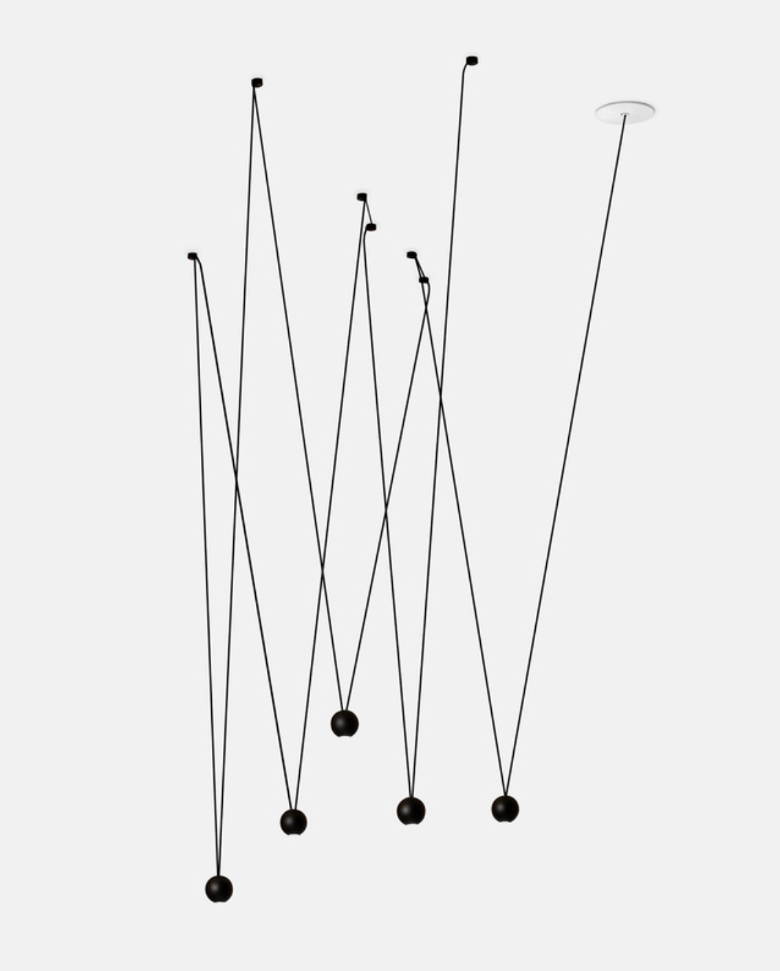 Mini Sphere 5 Multi Pendant Black - ID 9932