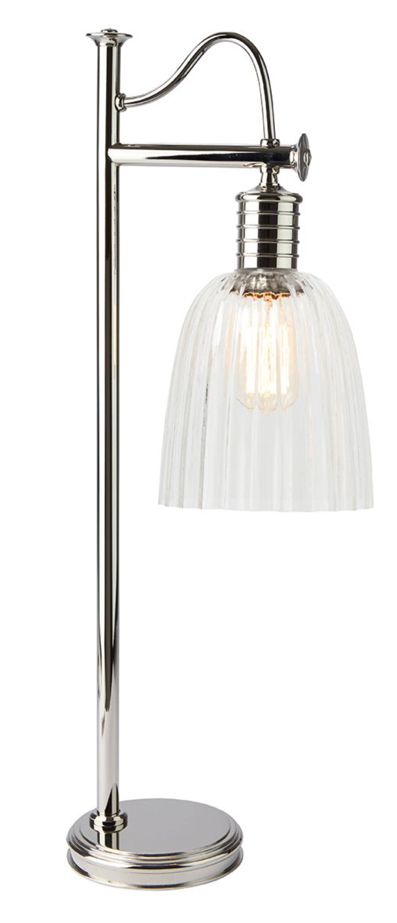 Douille polished nickel table Lamp