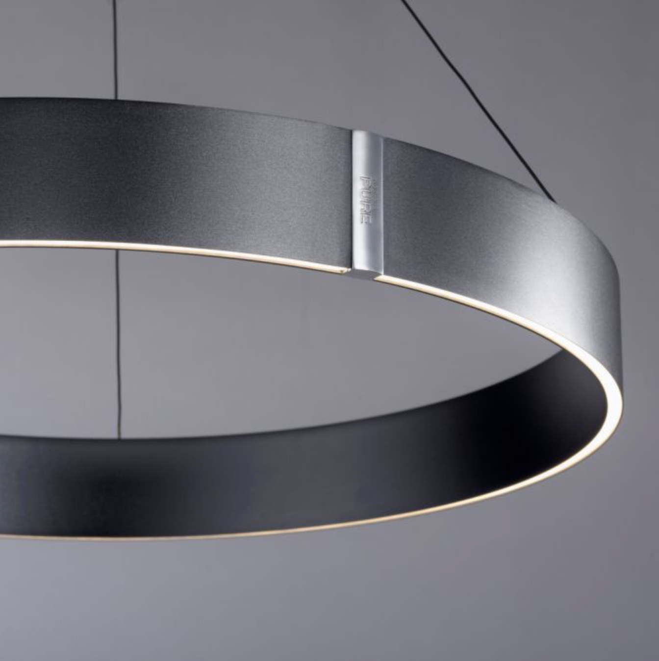 Eclip 70cm Satin Dark Grey Downlight Ring