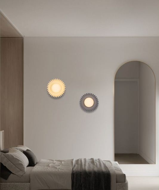 Petelle Blue Ceramic & Opal Glass Wall Or Ceiling Light - ID 13773