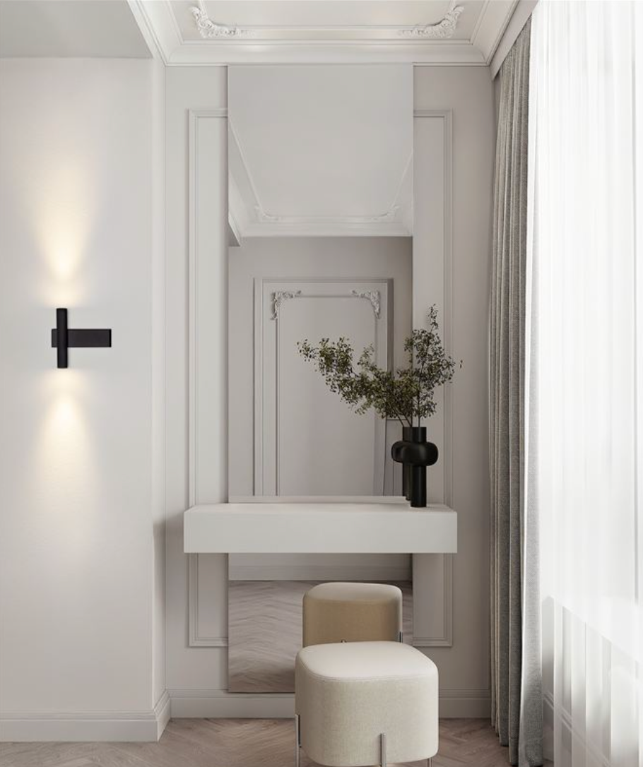 NL Small Black Up & Down Wall Light - ID 13835