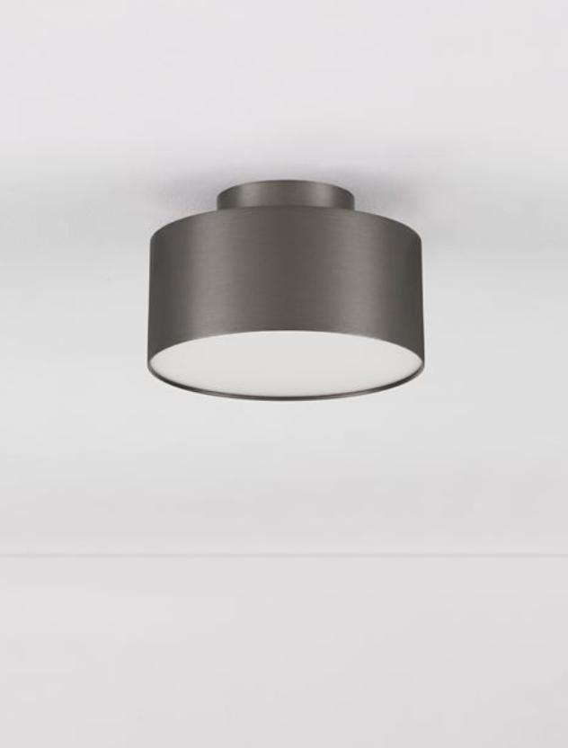 NL Ozeen (14cm) Semi Flush Ceiling Light Black Nickel ID 13875