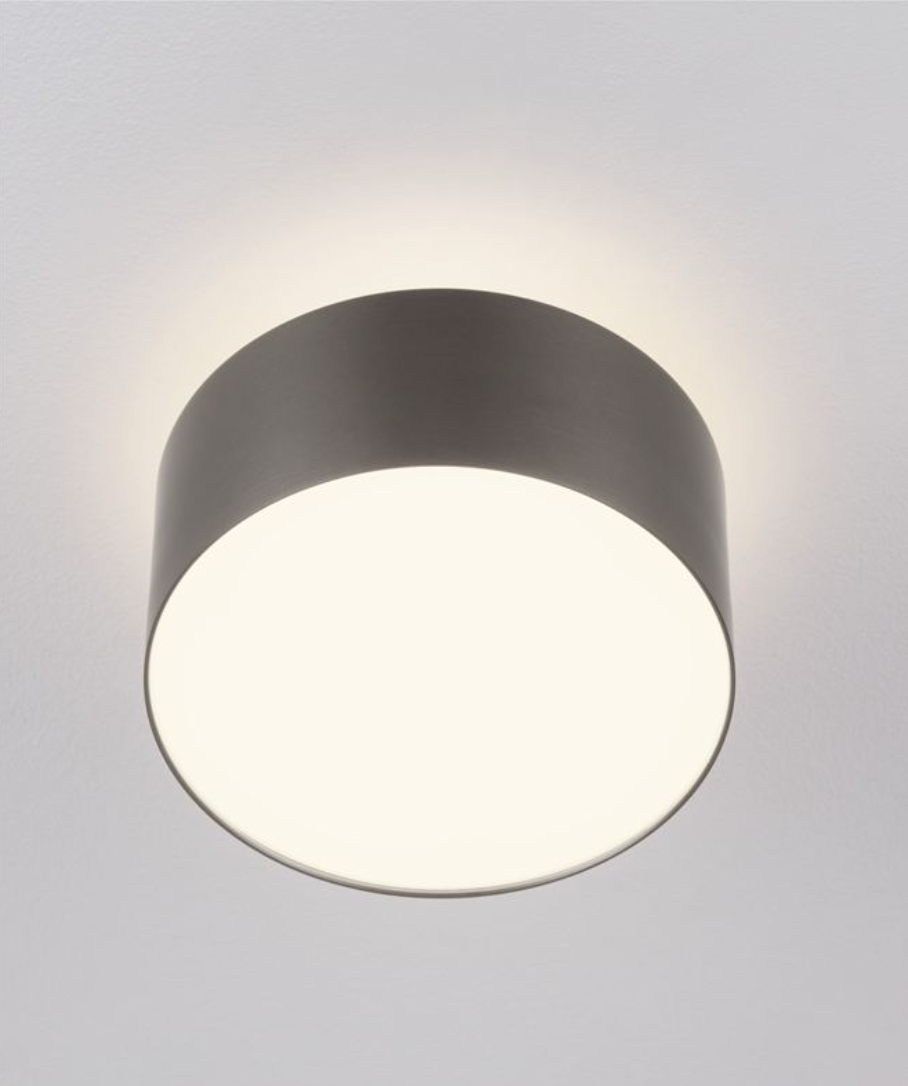 NL Ozeen (14cm) Semi Flush Ceiling Light Black Nickel ID 13875