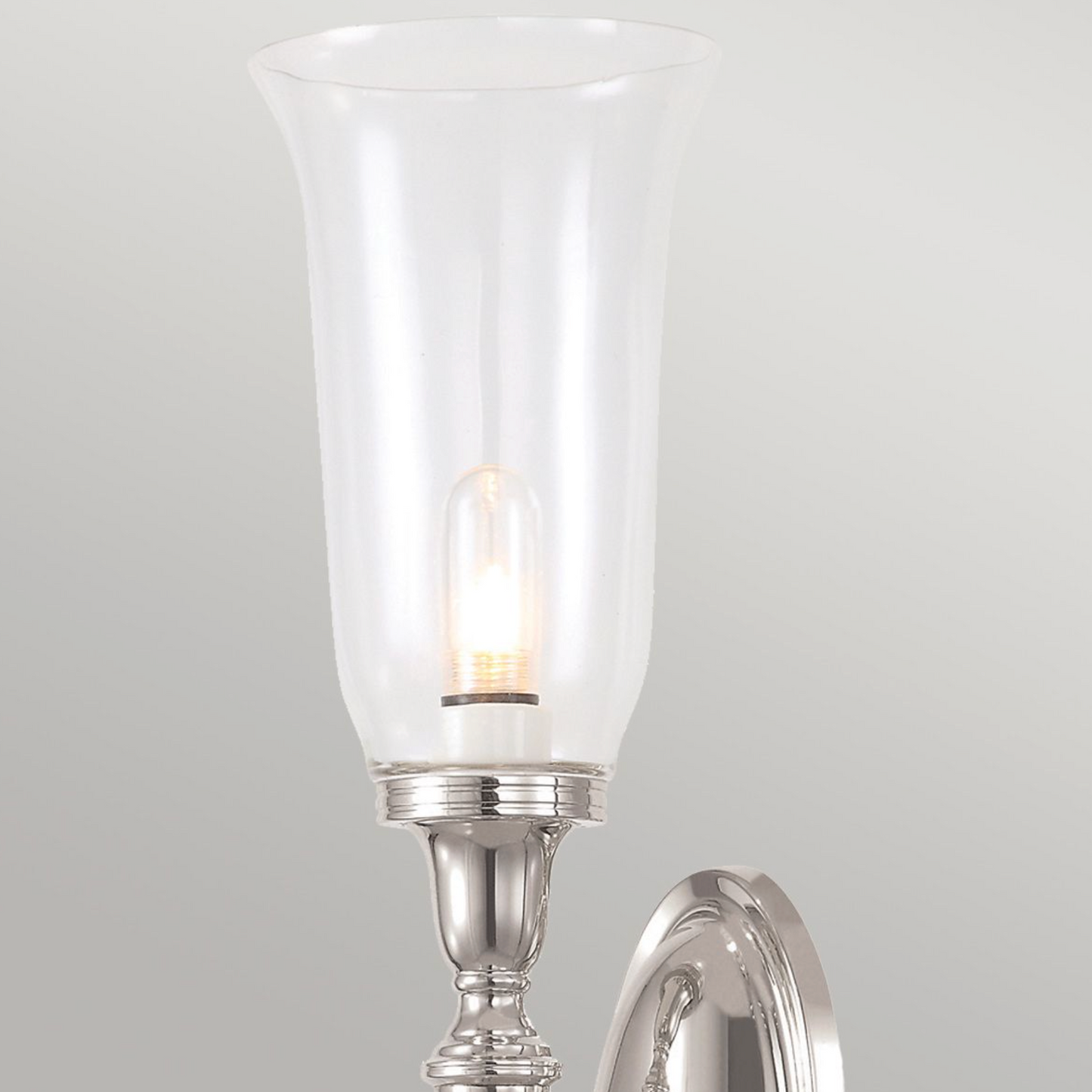 Dulwich Bathroom Single Wall Light Polished Nickel - ID 3218