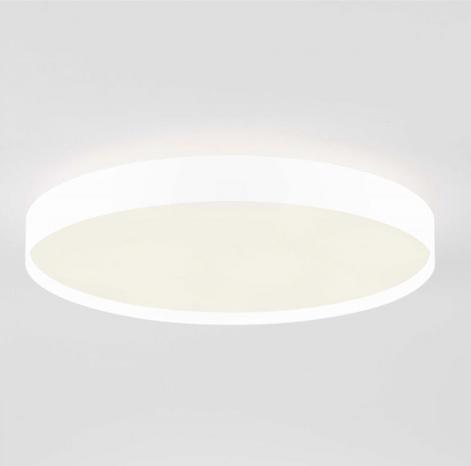 NL Roiy Sandy White Round Semi Flush Ceiling Light 50cm - ID 14460