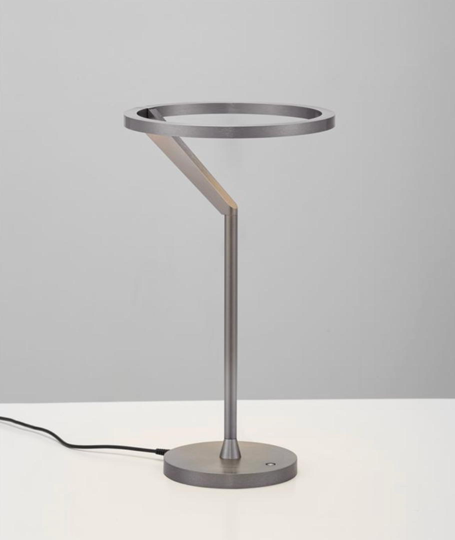 NL TILEA Brushed Nickel Touch Dimmable Table Light - ID 14521