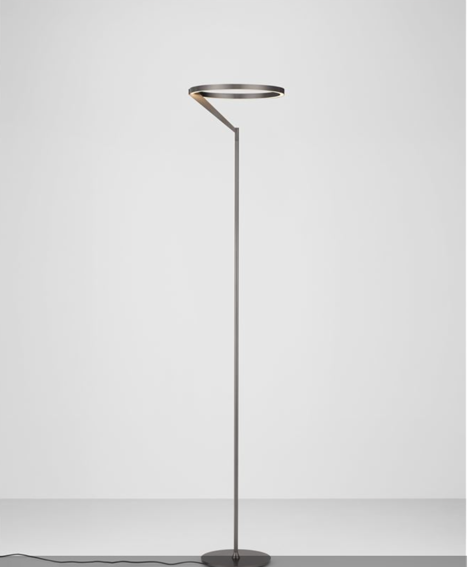 NL TILEA Brushed Nickel Touch Dimmable Floor Light - ID 14523