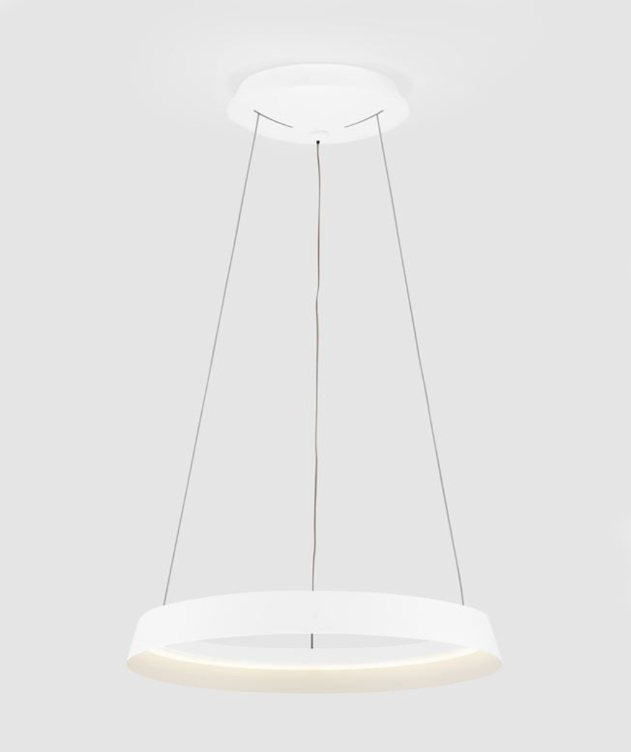 NL Ormie Sandy White Ring Pendant 45cm - ID 14606
