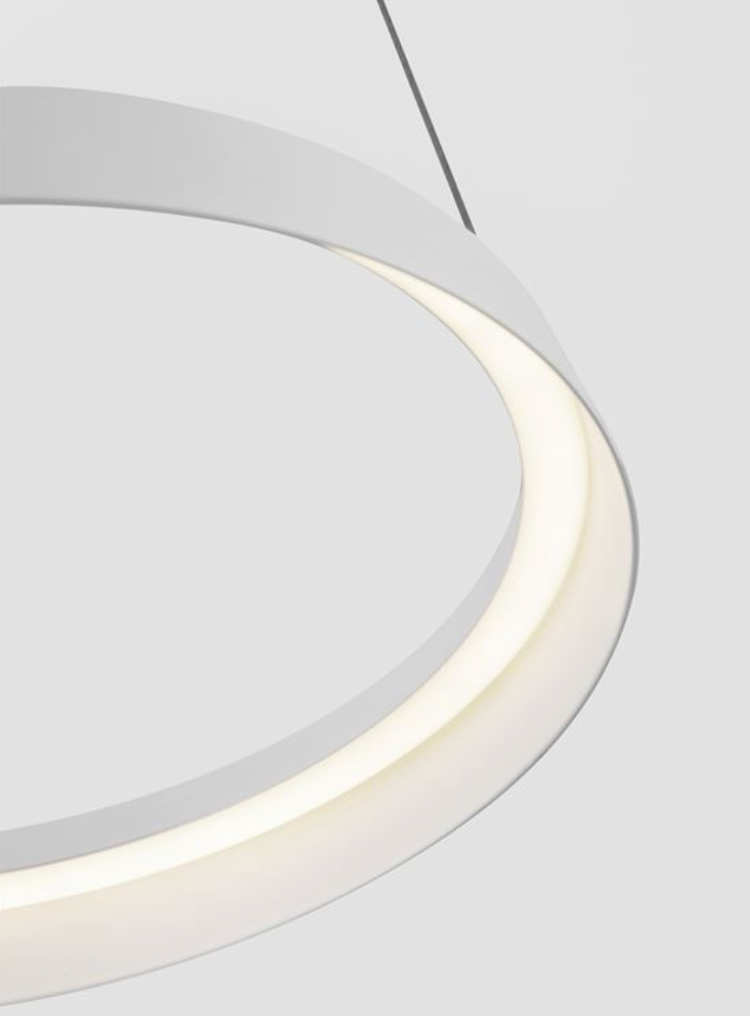 NL Ormie Sandy White Ring Pendant 45cm - ID 14606