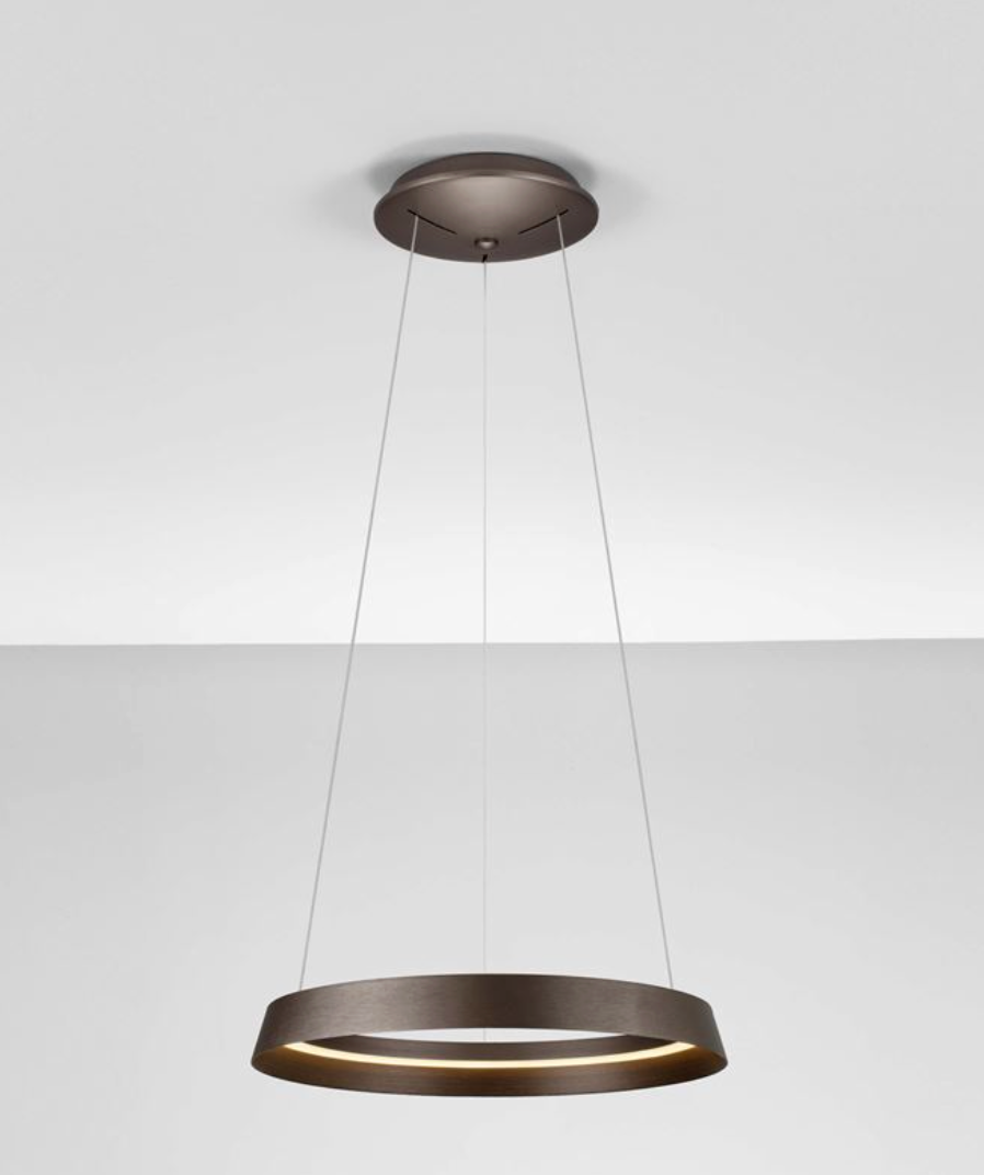 NL Ormie Brushed Coffee Ring Pendant 45cm - ID 14612