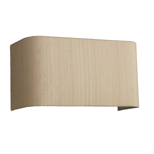 Tile 1 Light Wall Light complete with Silk Shade
