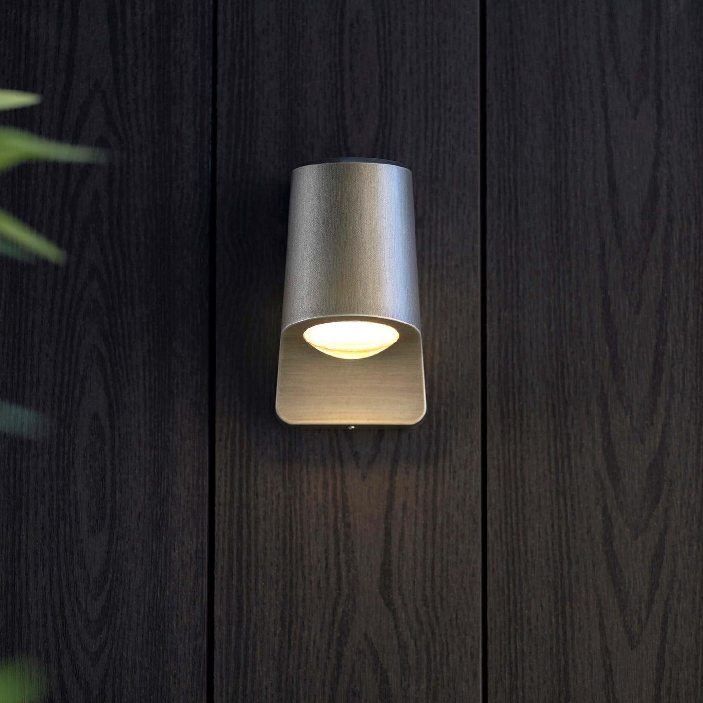 Aged Pewter Die Cast IP44 Led Wall Light With Frosted Glass -  ID 12504
