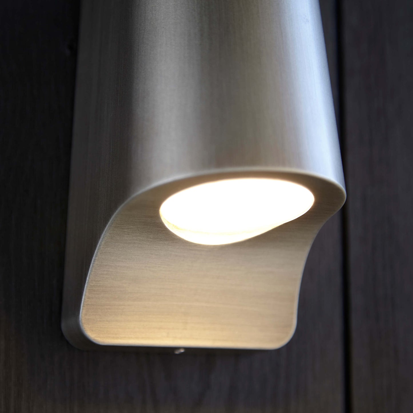 Aged Pewter Die Cast IP44 Led Wall Light With Frosted Glass -  ID 12504