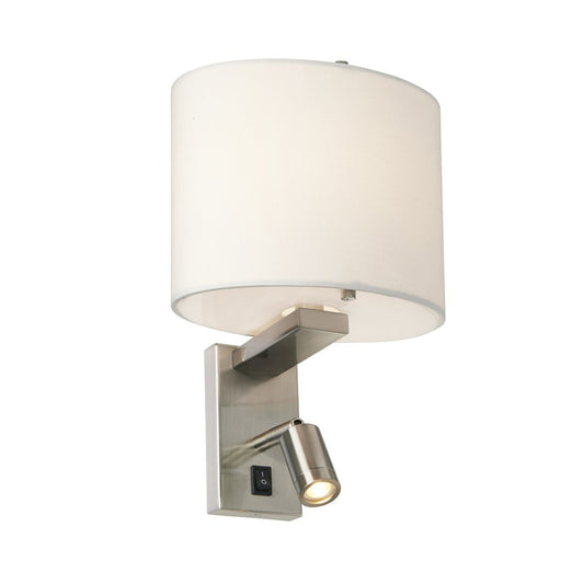 Belmont Two Light Wall Light Brushed Nickel