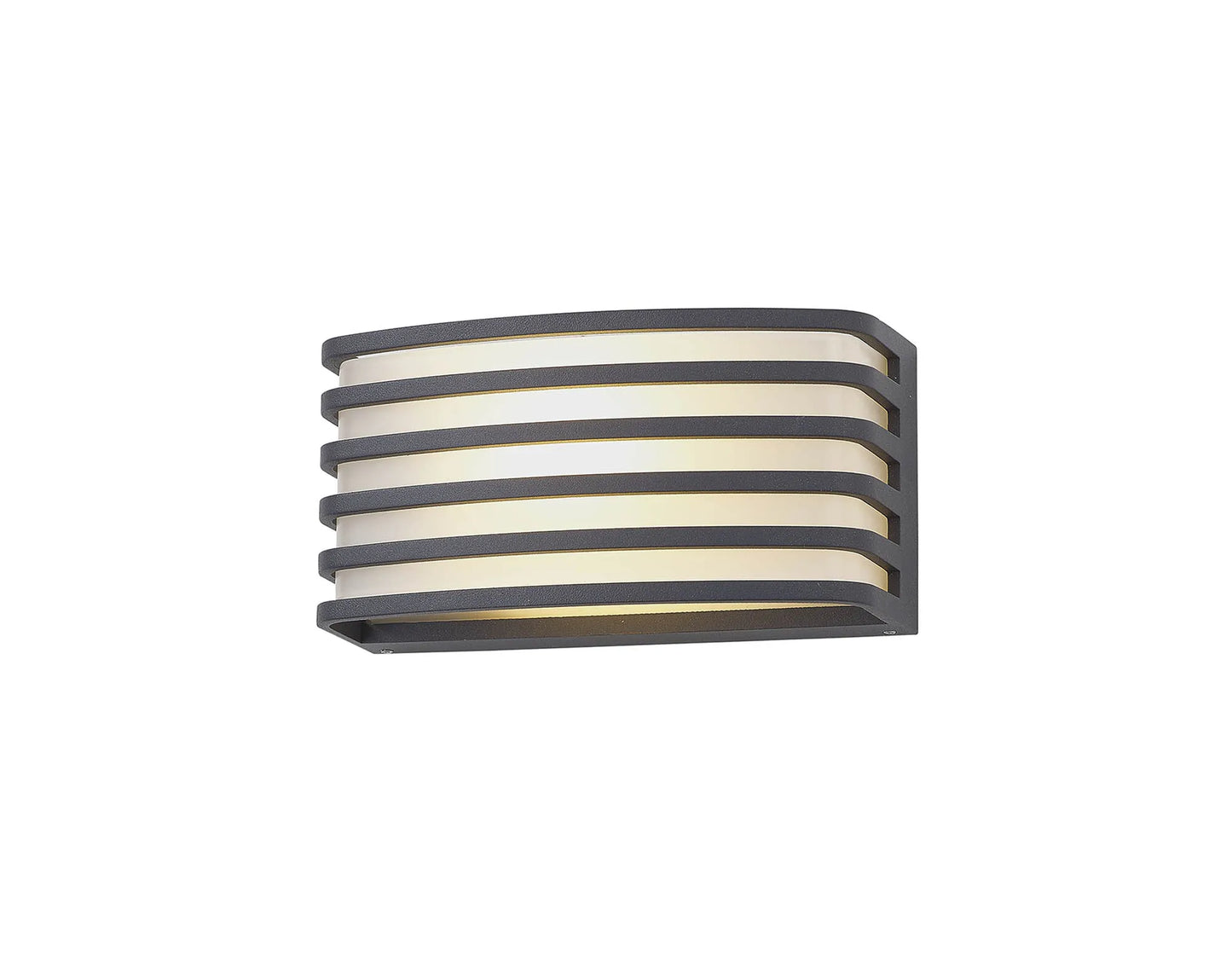 Wall Lamp, 1 x E27, IP54, Anthracite/Opal PC Shade - ID 12501