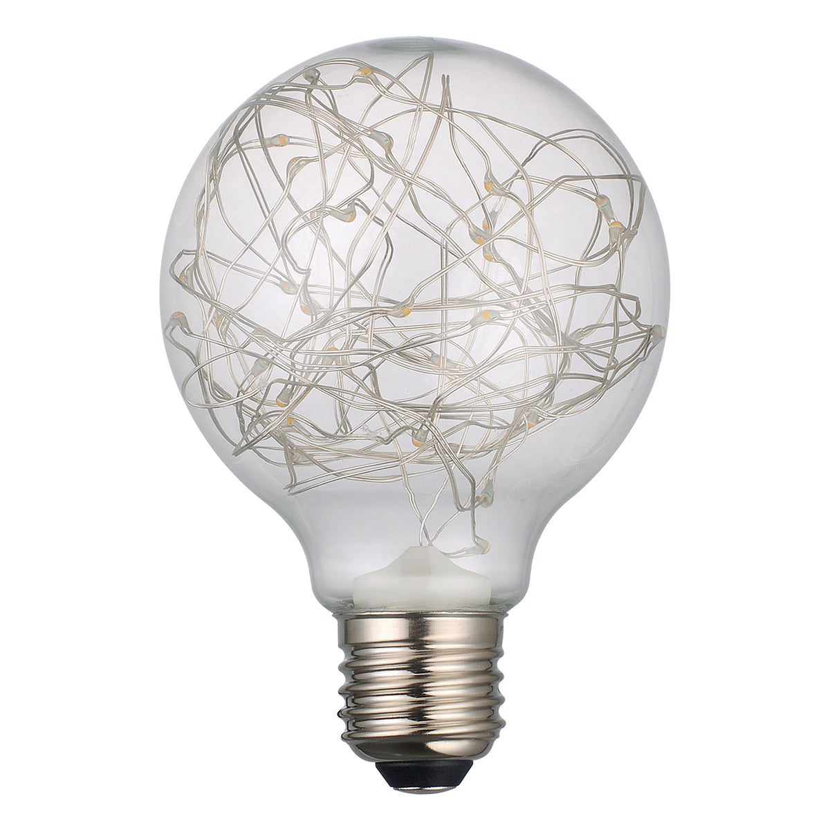 Star Effect Globe Lamp Warm White 2W LED E27 - ID 9690