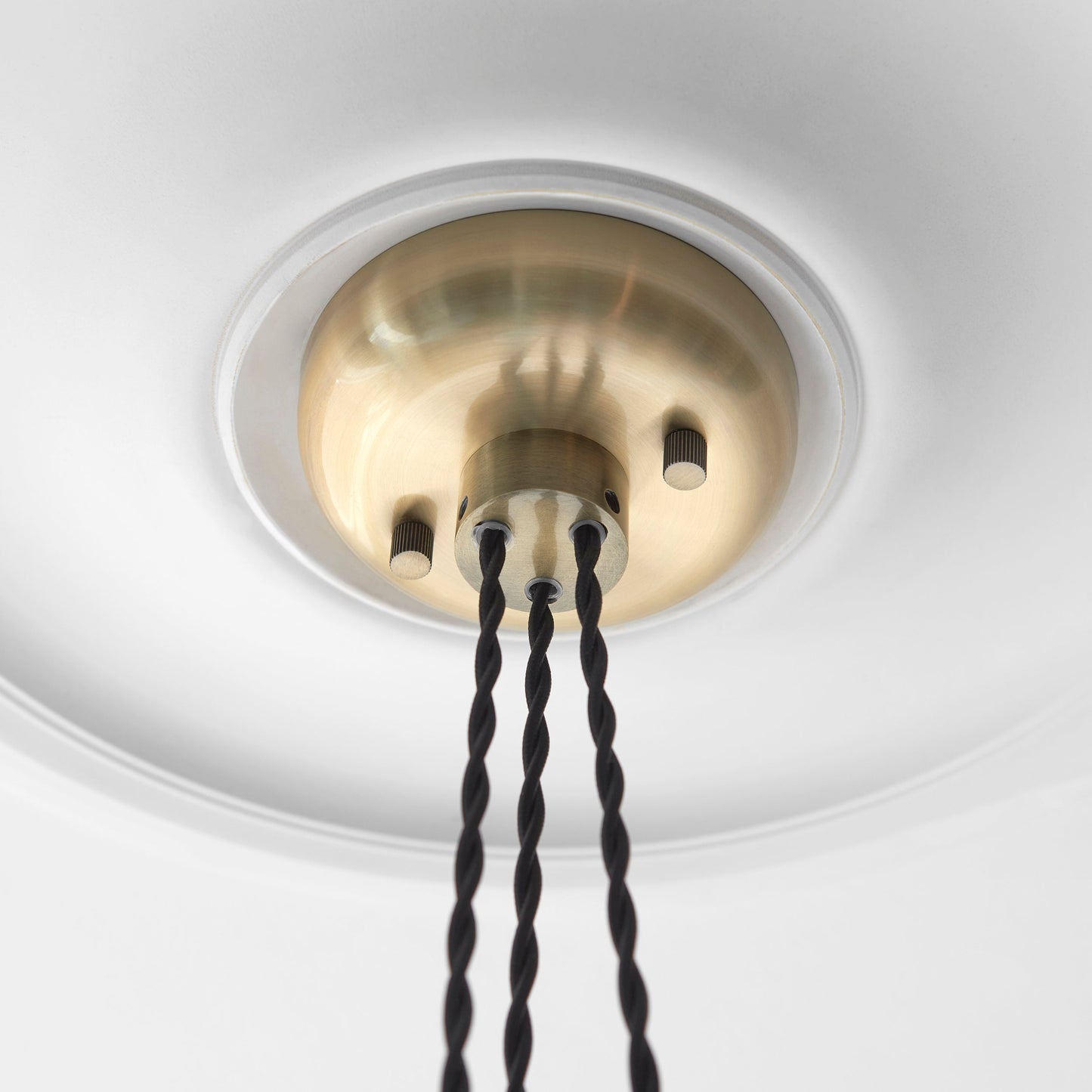 3 Light Wine Glass Cluster Pendant in Antique Brass with Clear Ribbed Glass - ID 14907