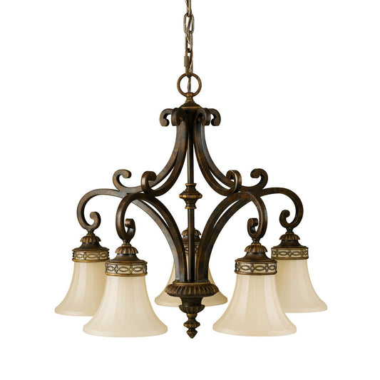 Feiss Drawing Room Down 5 Light Chandelier - London Lighting - 1
