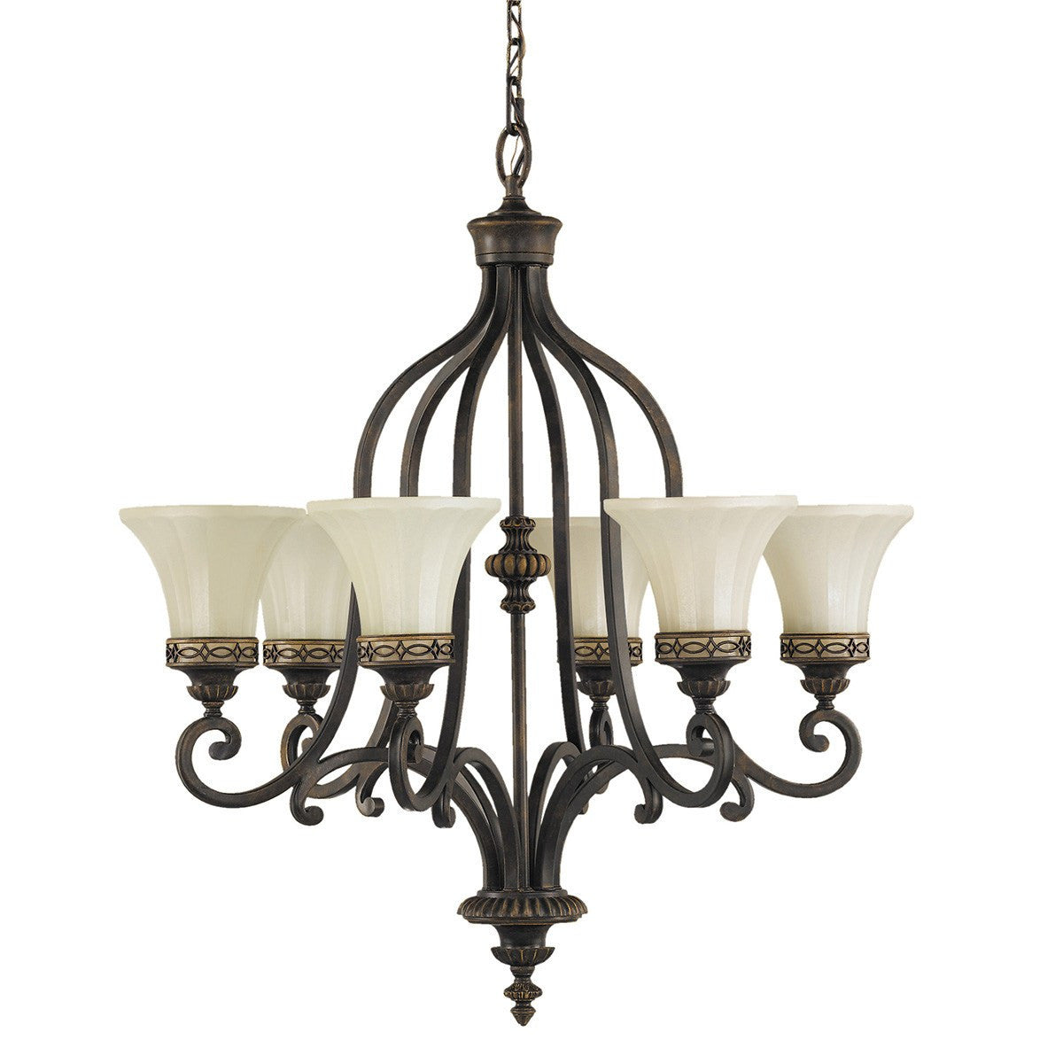 Feiss Drawing Room 6 Light Chandelier - London Lighting - 1
