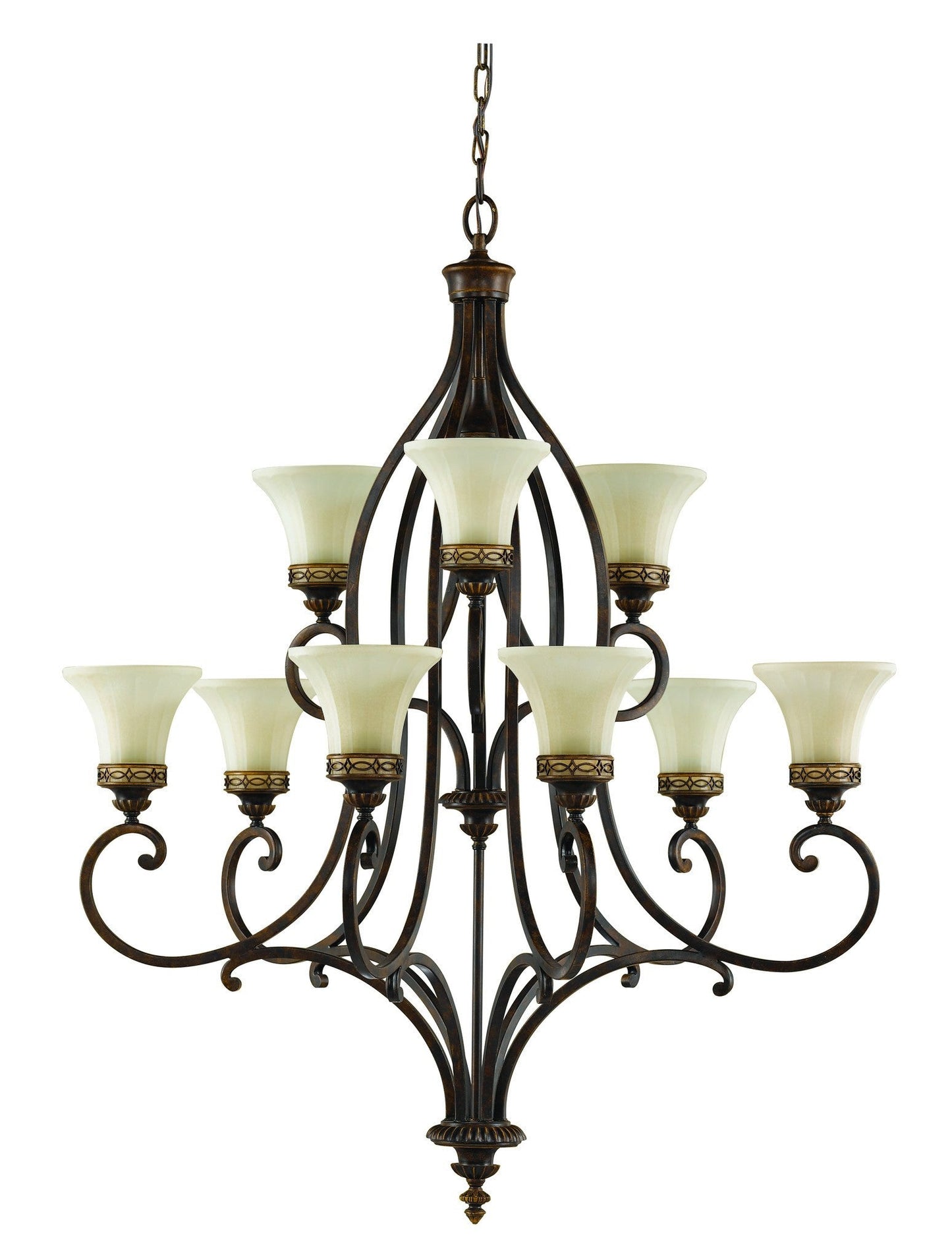 Feiss Drawing Room 9 Light Chandelier - London Lighting - 1