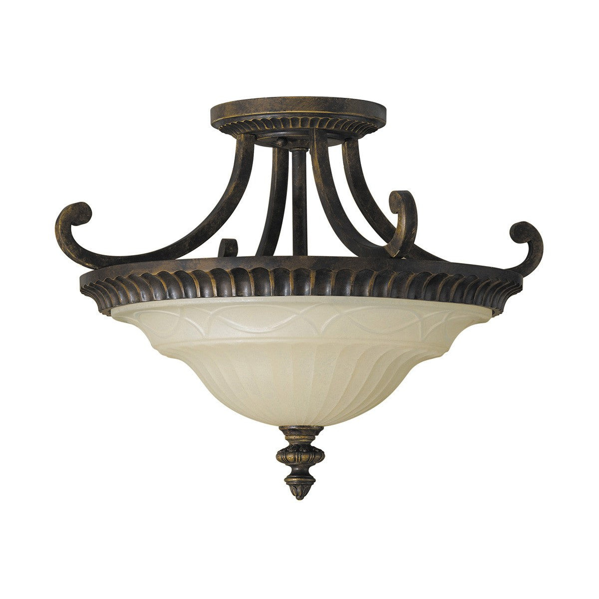 Feiss Drawing Room 2 Light Semi-Flush Light - London Lighting - 1