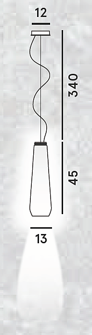 Glass drop tecnico dimentions