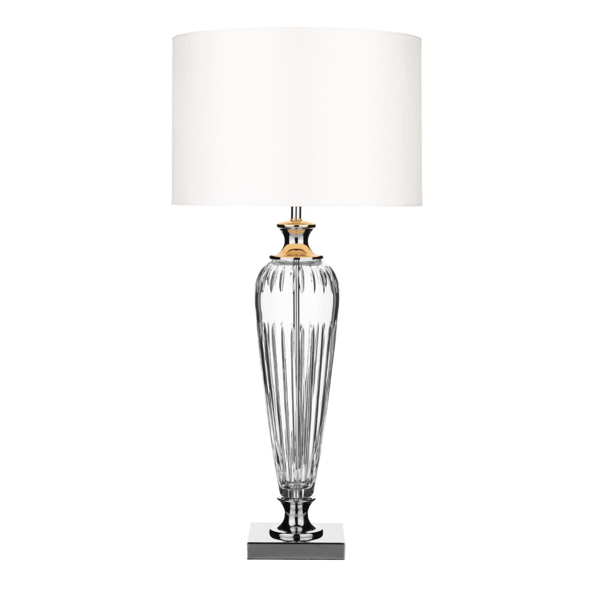 Aldwych Polished Chrome and Glass Table Lamp - ID 1892