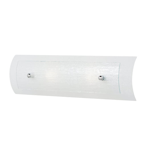 Two Light Polished Chrome Bathroom Wall Light