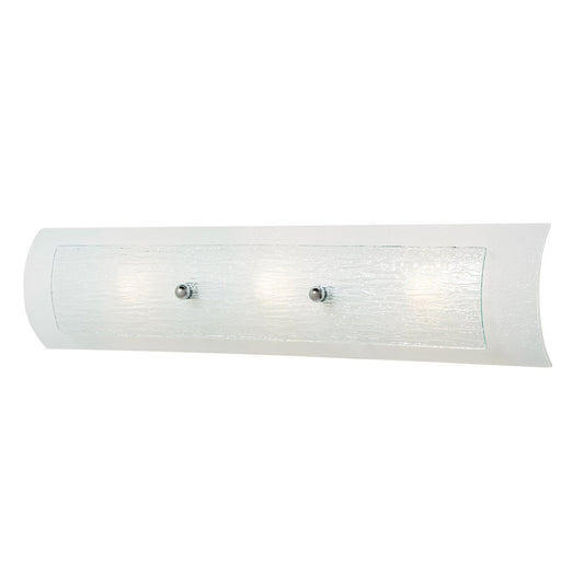Three Light Polished Chrome Bathroom Wall Light