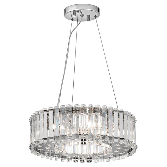 Six Light Chrome Pendant Light