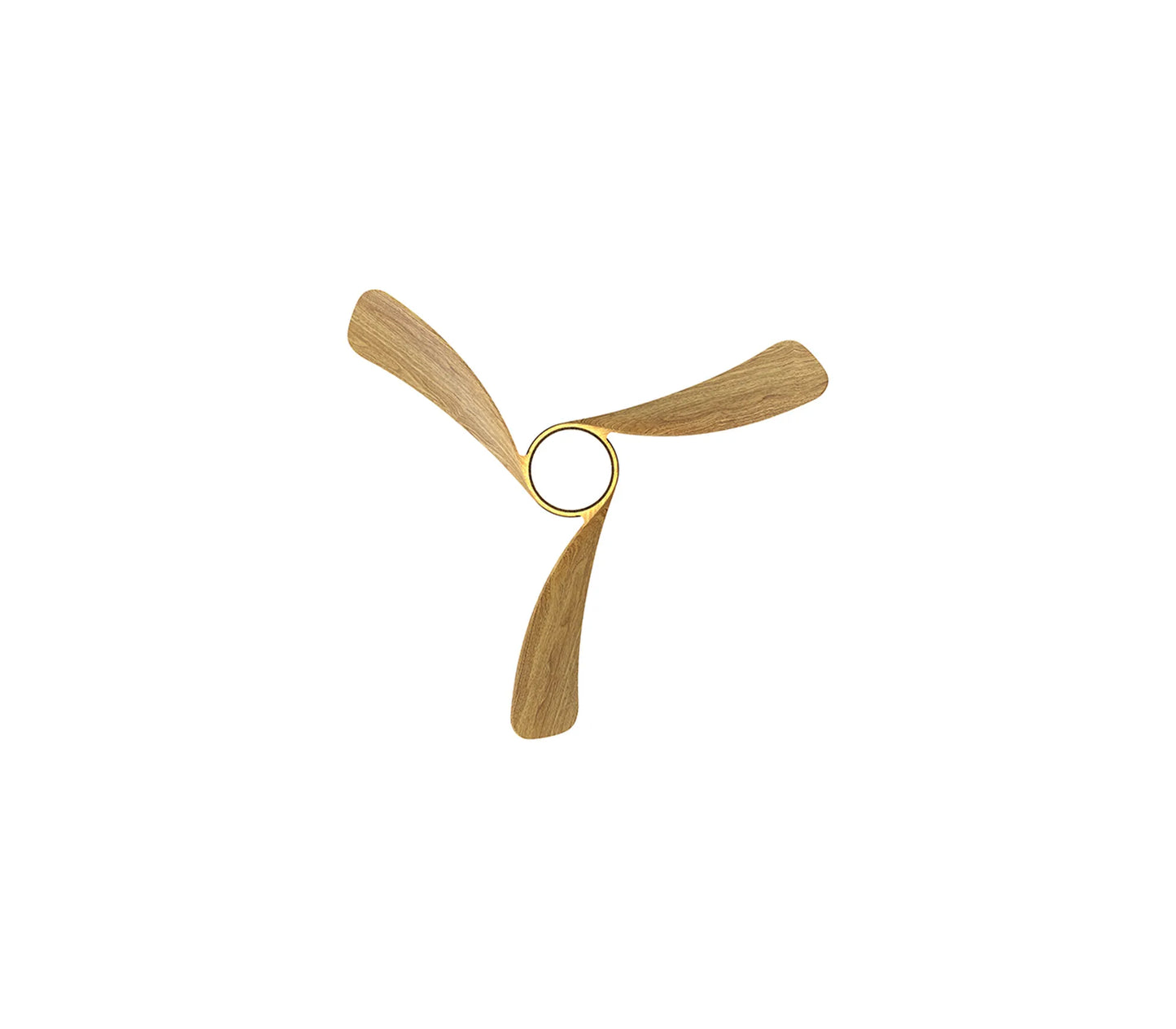 COL 72cm Ceiling Fan in White with Fair Wood Blades - ID 14680