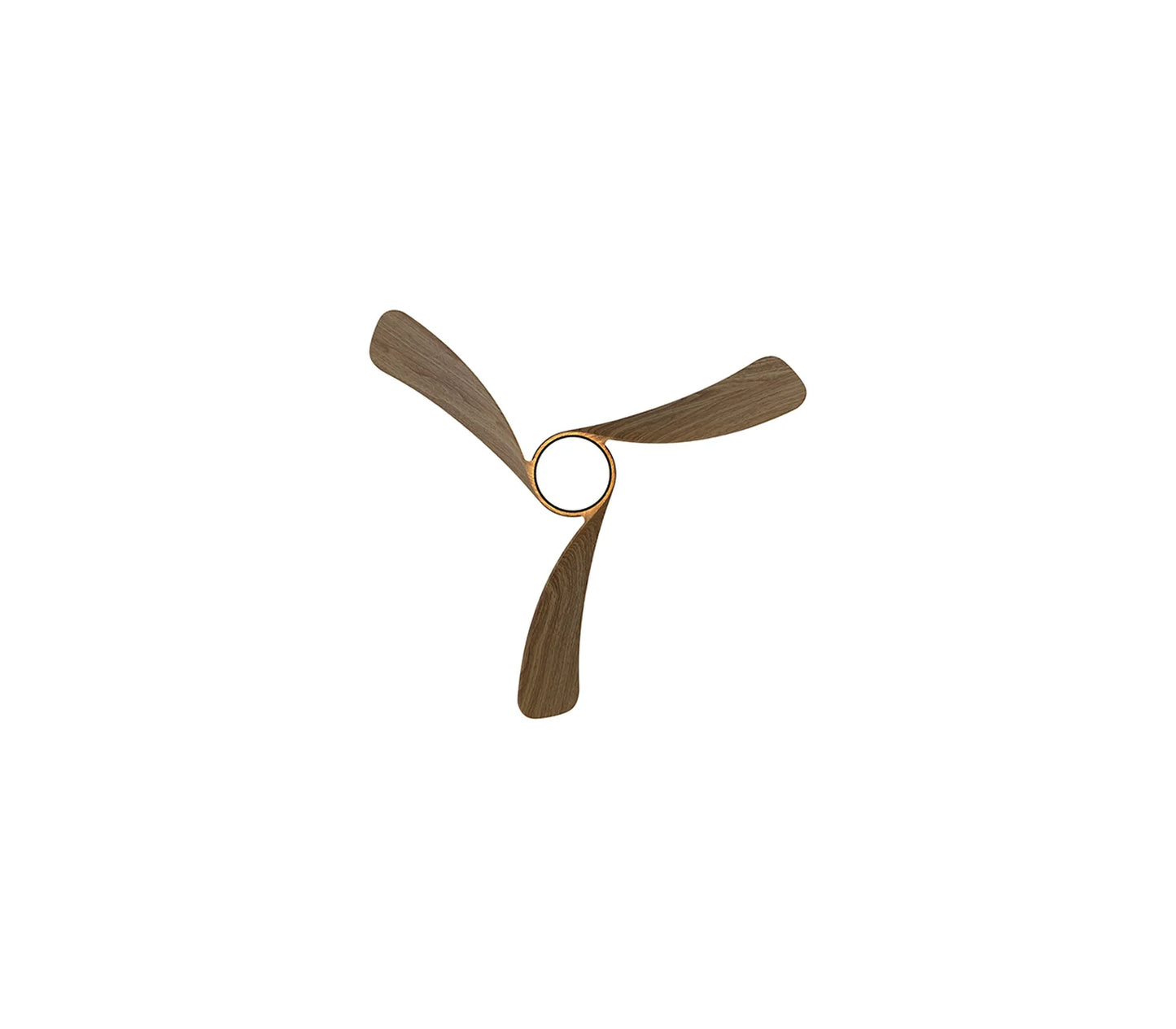 COL 72cm Ceiling Fan in Black with Walnut Wood Blades - ID 14684