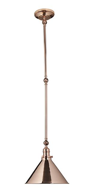 Provence One Light Polished Copper Wall Light/Pendant