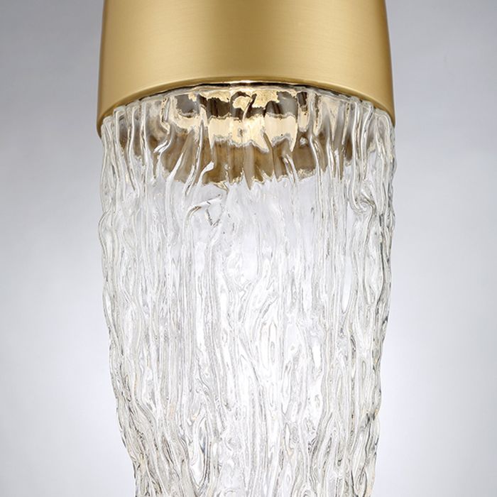 ECR Hand Blown Textured Glass Pendant - ID 14533