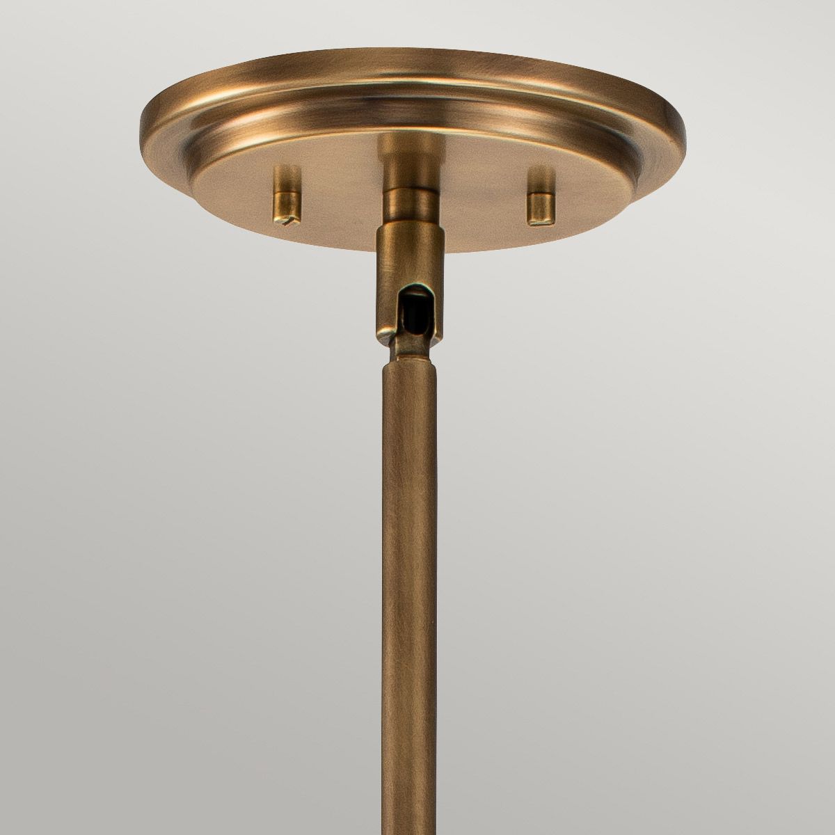 SOM 1 Light Pendant in Brass with Clear Seeded Glass - ID 13658