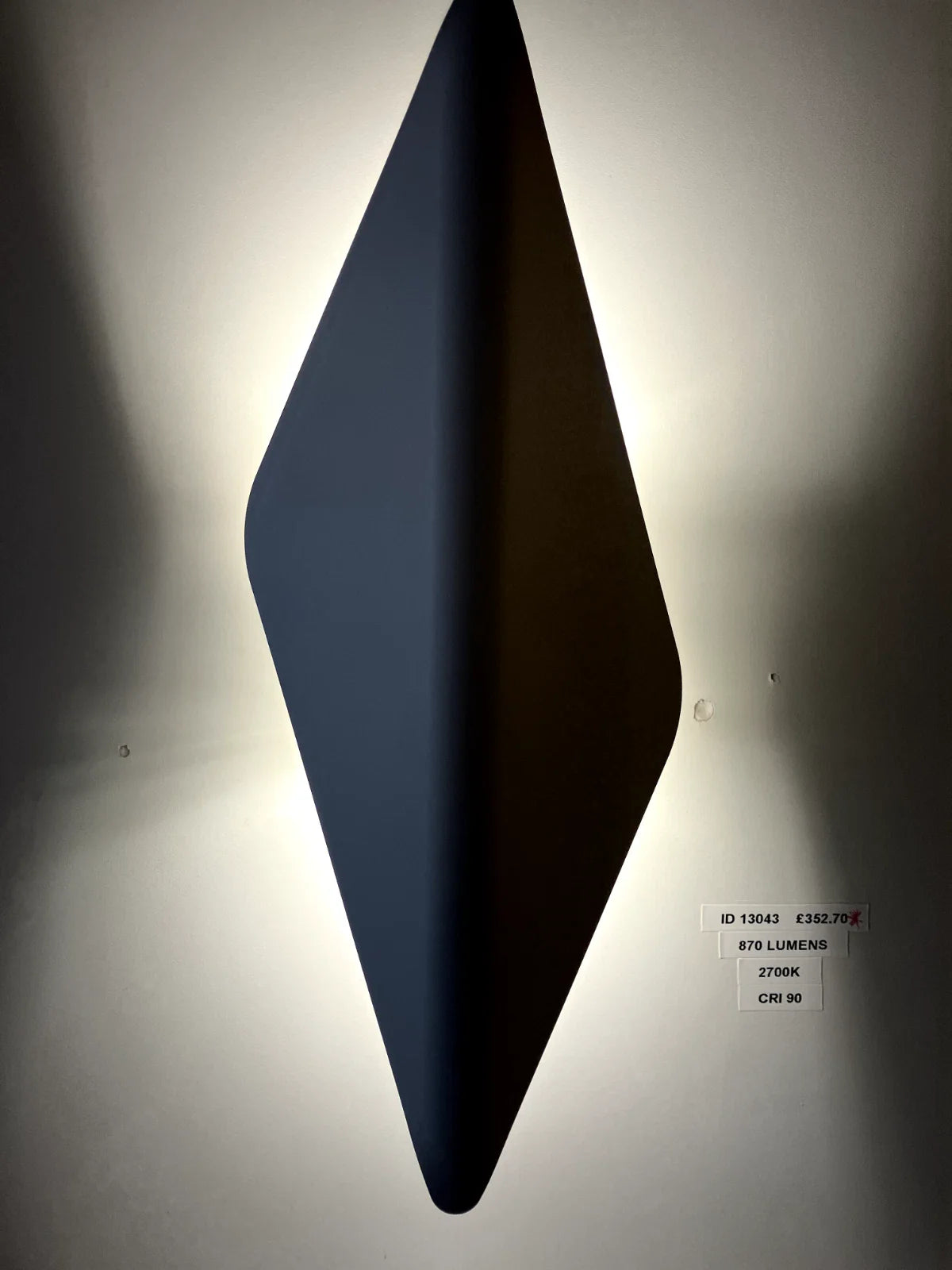 Grossmann KITO LED Two Lamp Wall Light in Matt White - ID 13043 - EX Display